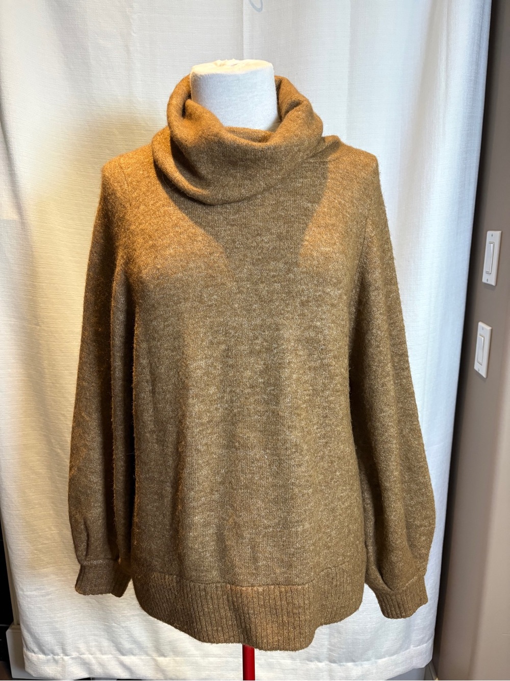 Babaton Camel/Tan Turtle Neck Sweater
